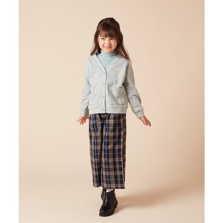 [120-130]エンブレム刺繍入り裏毛カーディガン | a.v.v【KIDS】 | 詳細画像18 