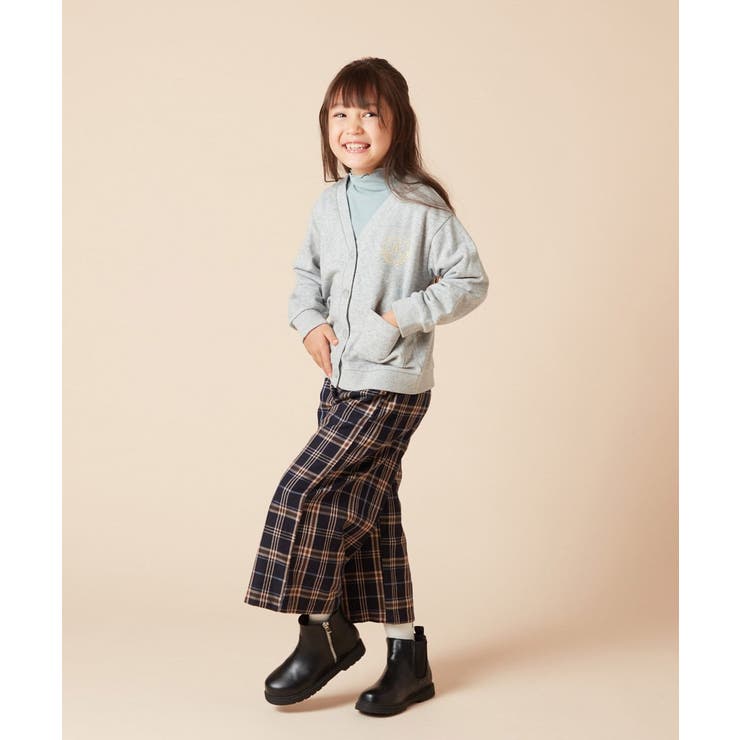 [120-130]エンブレム刺繍入り裏毛カーディガン | a.v.v【KIDS】 | 詳細画像19 