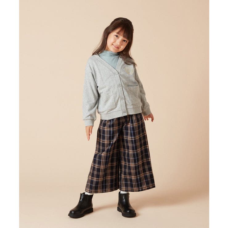 [120-130]エンブレム刺繍入り裏毛カーディガン | a.v.v【KIDS】 | 詳細画像21 