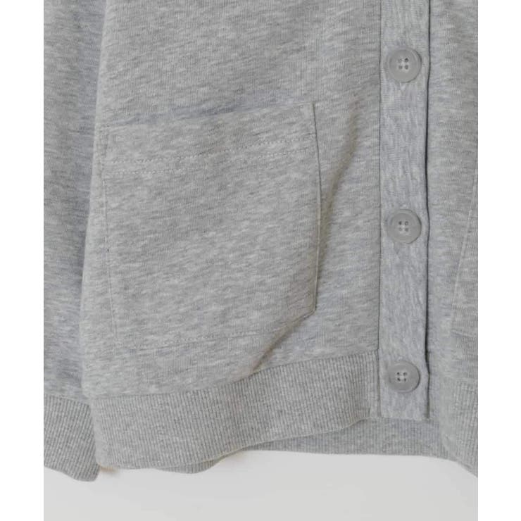 [160]エンブレム刺繍入り裏毛カーディガン | a.v.v【KIDS】 | 詳細画像6 