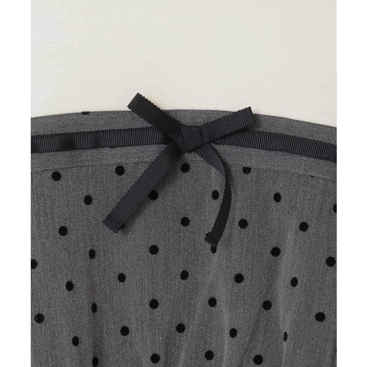 [120-160]フロッキードットプリントドッキングワンピース | a.v.v【KIDS】 | 詳細画像15 