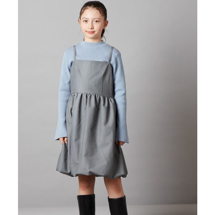 150-160]バルーンキャミワンピース[品番：ITKW0015896]｜a.v.v【KIDS 