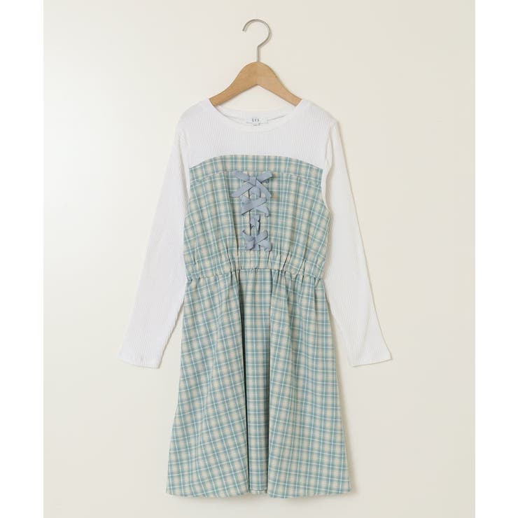 [120-160]レースアップドッキングワンピ | a.v.v【KIDS】 | 詳細画像25 