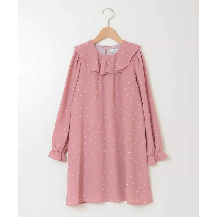 [110-130]【発表会/結婚式】フリルカラードットプリントワンピース | a.v.v【KIDS】 | 詳細画像10 