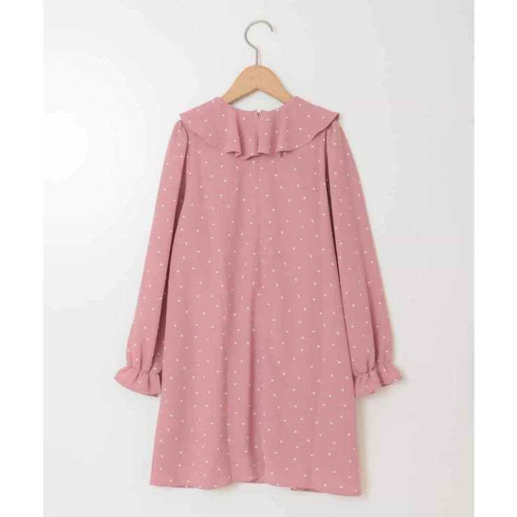 [110-130]【発表会/結婚式】フリルカラードットプリントワンピース | a.v.v【KIDS】 | 詳細画像11 