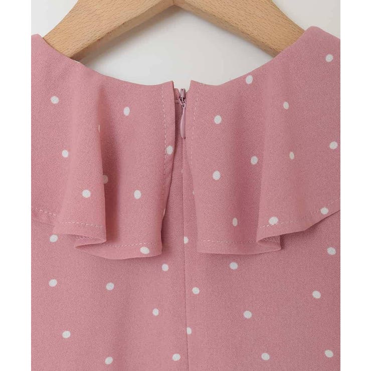 [110-130]【発表会/結婚式】フリルカラードットプリントワンピース | a.v.v【KIDS】 | 詳細画像13 