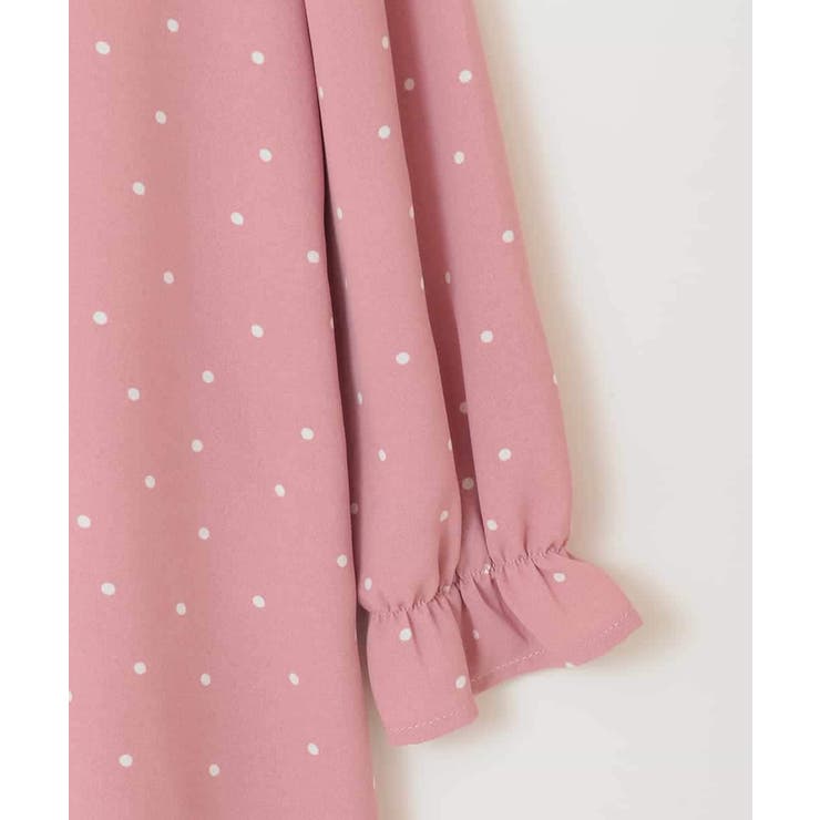 [110-130]【発表会/結婚式】フリルカラードットプリントワンピース | a.v.v【KIDS】 | 詳細画像14 