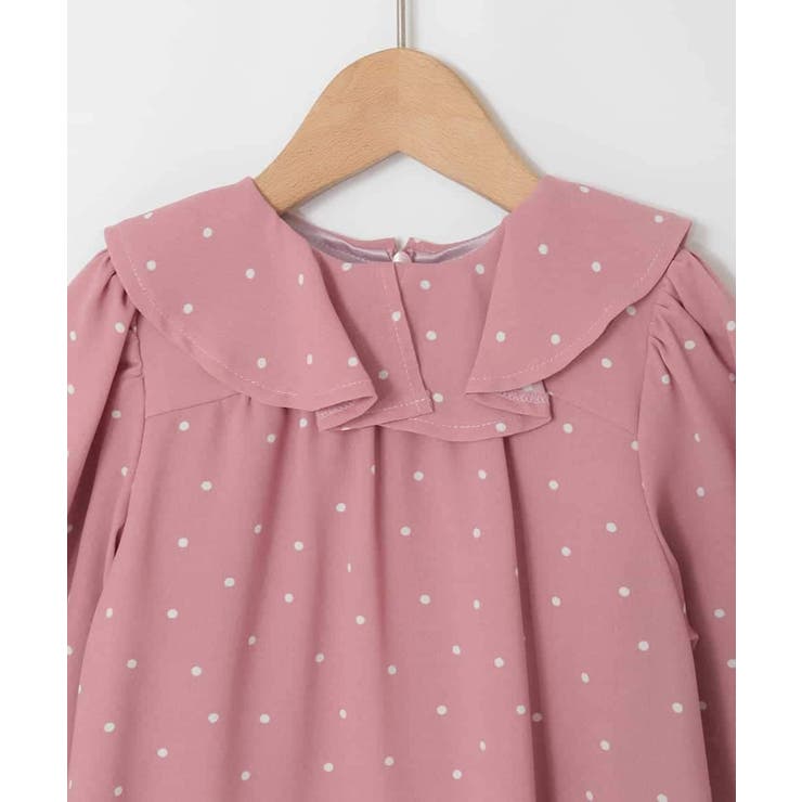 [110-130]【発表会/結婚式】フリルカラードットプリントワンピース | a.v.v【KIDS】 | 詳細画像18 