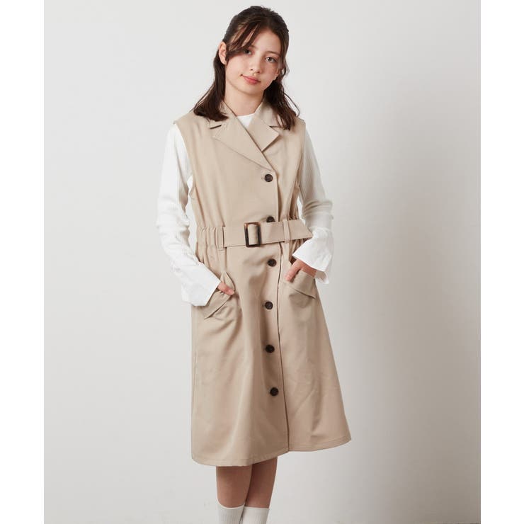 [120-130]トレンチジャンパースカート | a.v.v【KIDS】 | 詳細画像10 