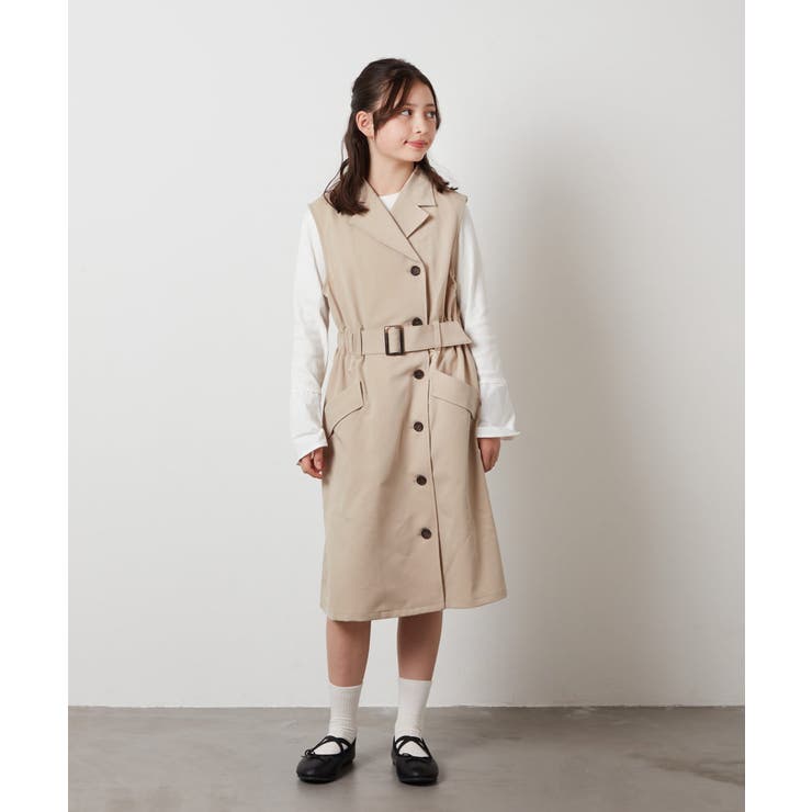 [120-130]トレンチジャンパースカート | a.v.v【KIDS】 | 詳細画像11 