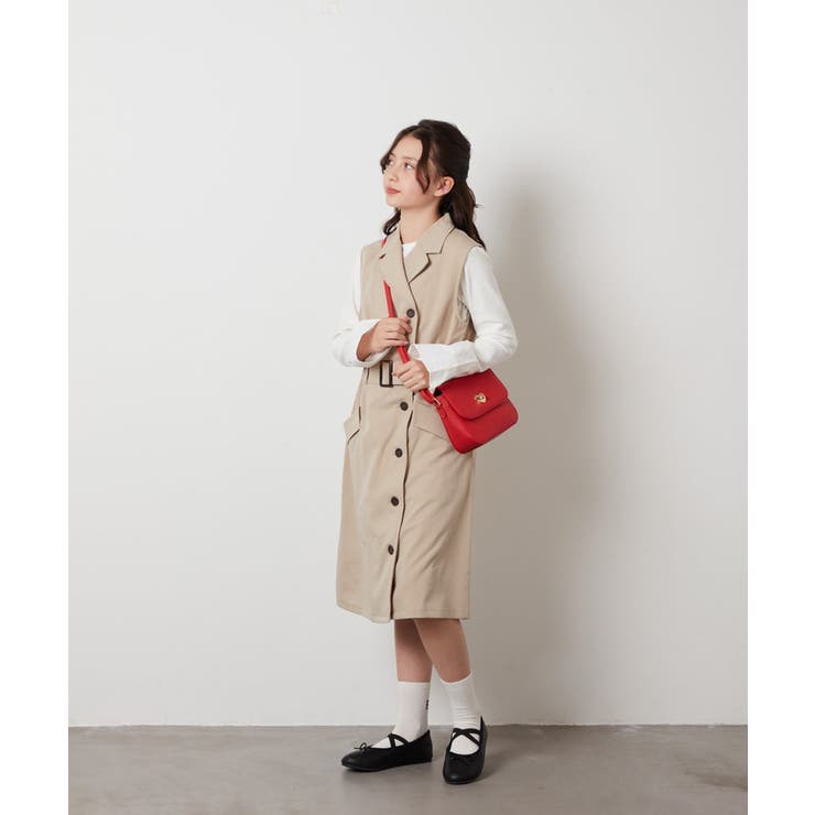 [120-130]トレンチジャンパースカート | a.v.v【KIDS】 | 詳細画像18 