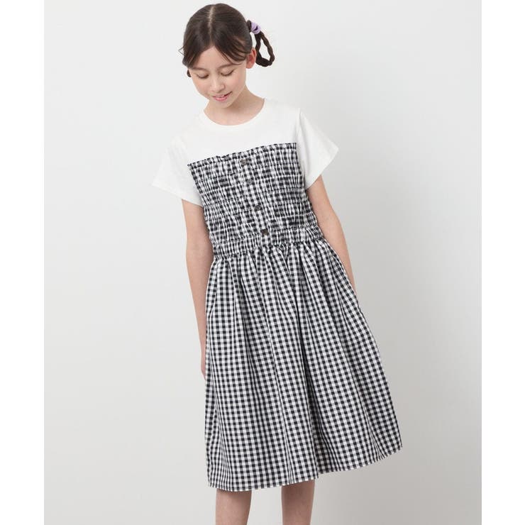 [100-130]ドッキングデザインワンピース | a.v.v【KIDS】 | 詳細画像10 