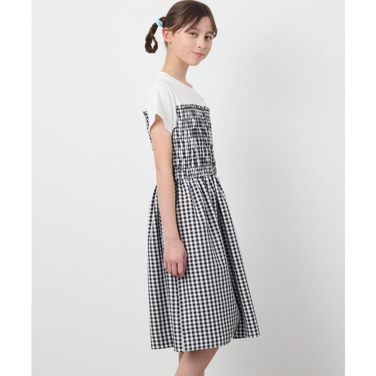 [100-130]ドッキングデザインワンピース | a.v.v【KIDS】 | 詳細画像12 