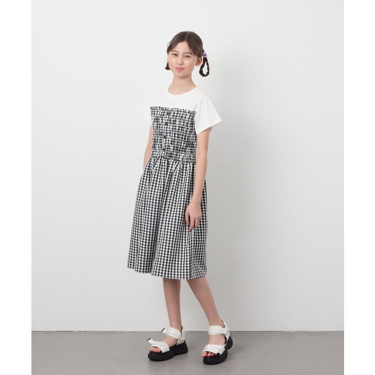 [140-150]ドッキングデザインワンピース | a.v.v【KIDS】 | 詳細画像15 