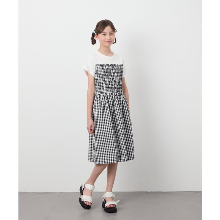 [140-150]ドッキングデザインワンピース | a.v.v【KIDS】 | 詳細画像18 