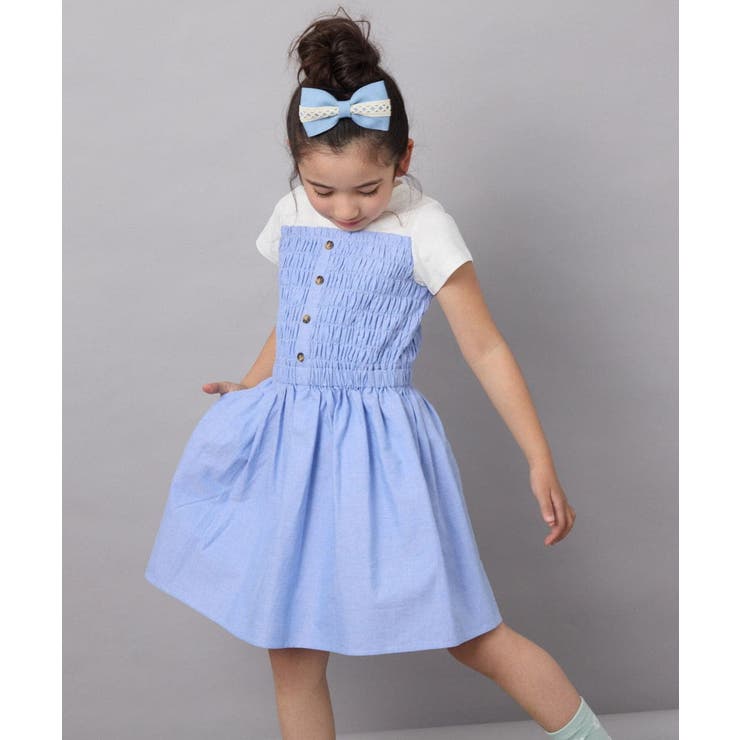 [140-150]ドッキングデザインワンピース | a.v.v【KIDS】 | 詳細画像2 
