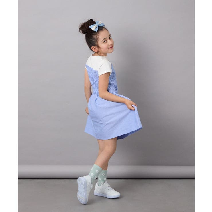 [140-150]ドッキングデザインワンピース | a.v.v【KIDS】 | 詳細画像7 