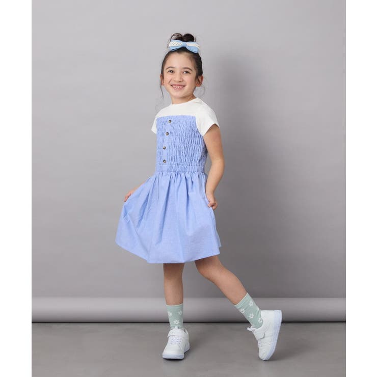 [140-150]ドッキングデザインワンピース | a.v.v【KIDS】 | 詳細画像8 