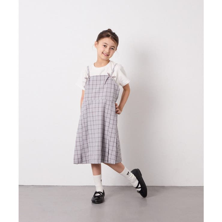 [130-160]フロントリボンプリーツジャンスカ | a.v.v【KIDS】 | 詳細画像7 