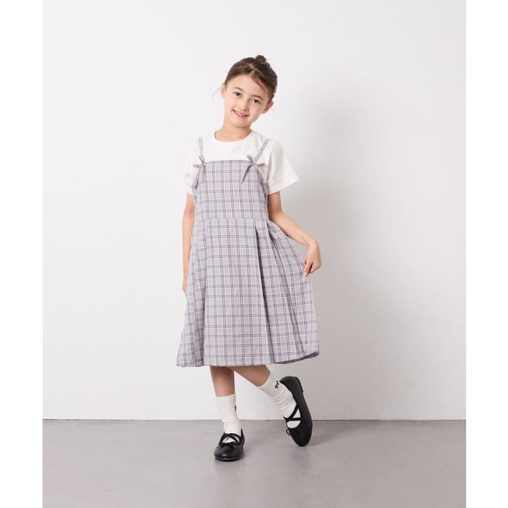 [130-160]フロントリボンプリーツジャンスカ | a.v.v【KIDS】 | 詳細画像8 