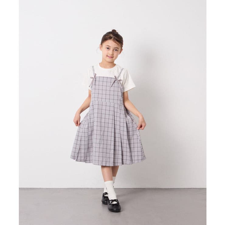 [130-160]フロントリボンプリーツジャンスカ | a.v.v【KIDS】 | 詳細画像9 