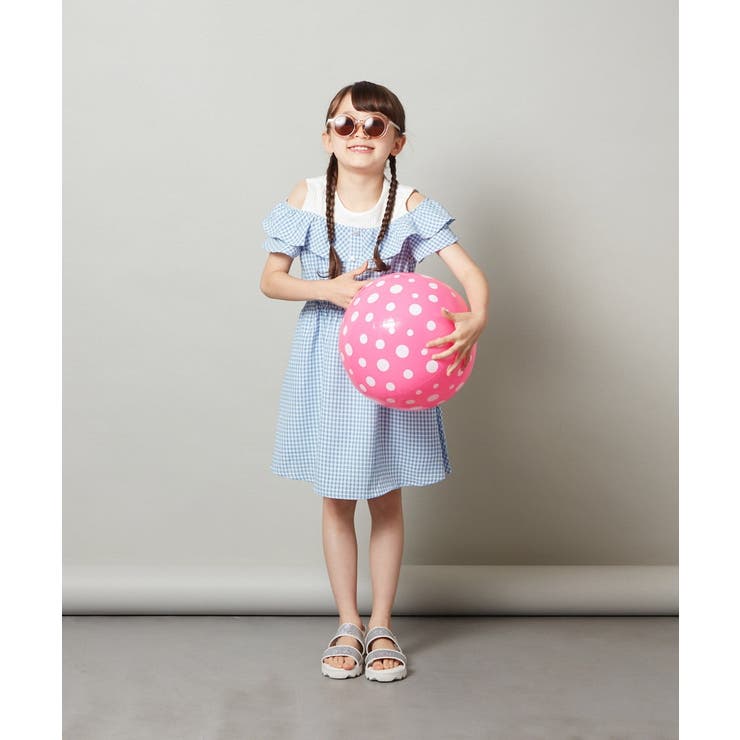 [100-130]レイヤード風オフショルワンピース | a.v.v【KIDS】 | 詳細画像18 