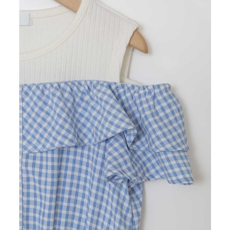 [100-130]レイヤード風オフショルワンピース | a.v.v【KIDS】 | 詳細画像23 