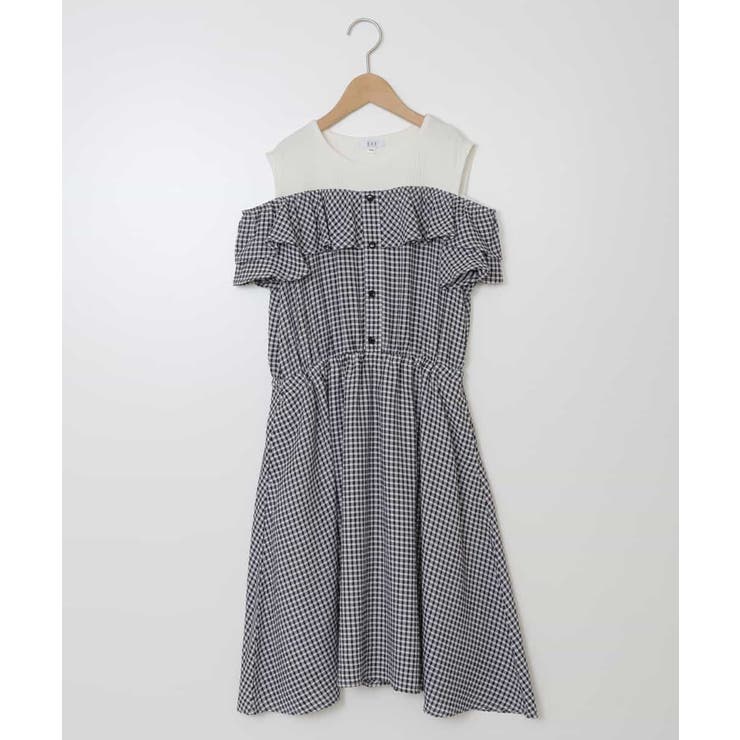 [100-130]レイヤード風オフショルワンピース | a.v.v【KIDS】 | 詳細画像26 