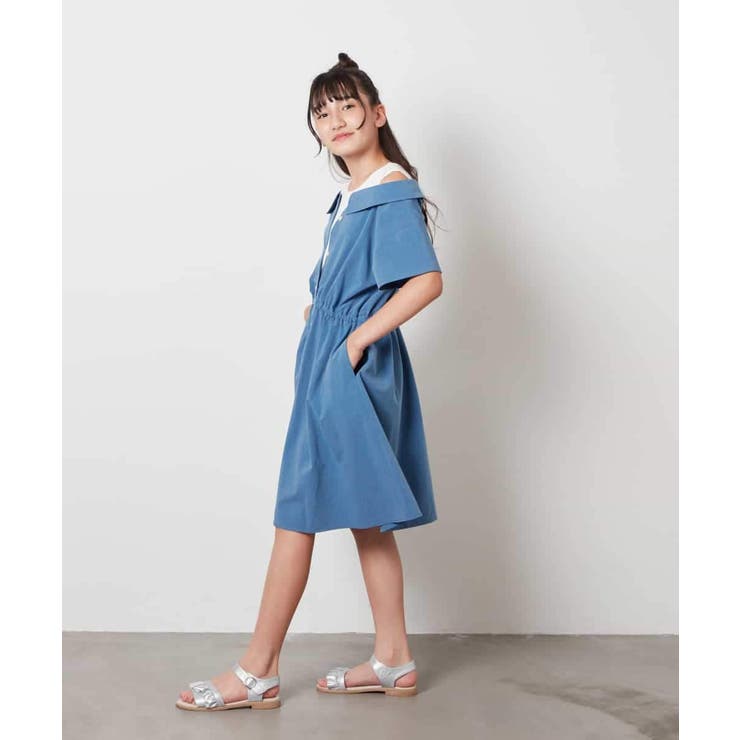 [100-130]レイヤード風オフショルワンピース | a.v.v【KIDS】 | 詳細画像16 