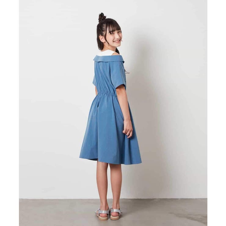 [100-130]レイヤード風オフショルワンピース | a.v.v【KIDS】 | 詳細画像20 