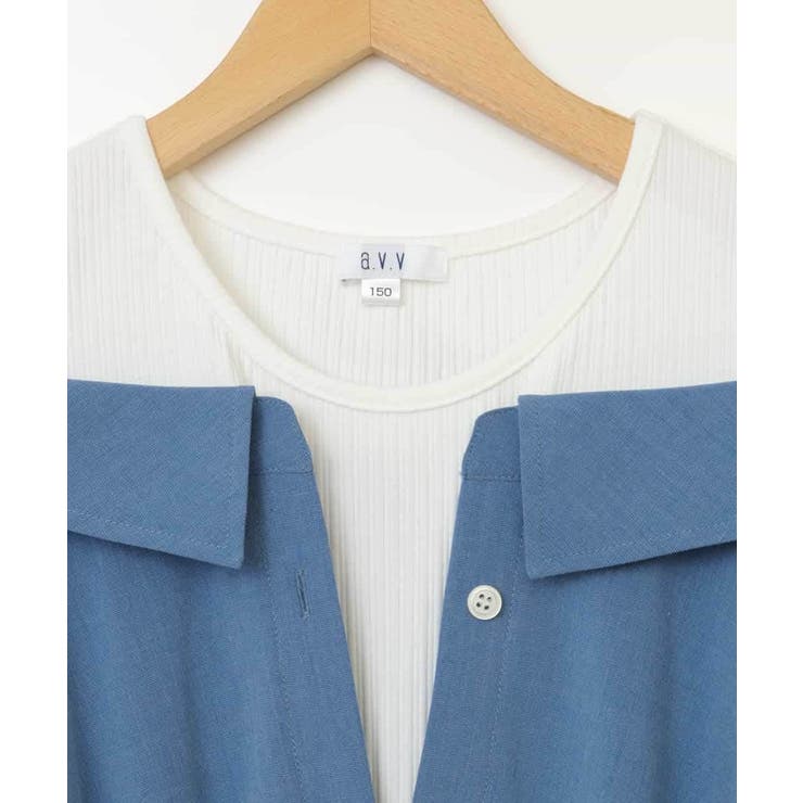 [100-130]レイヤード風オフショルワンピース | a.v.v【KIDS】 | 詳細画像26 