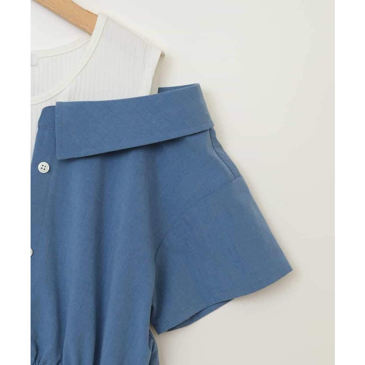 [100-130]レイヤード風オフショルワンピース | a.v.v【KIDS】 | 詳細画像27 