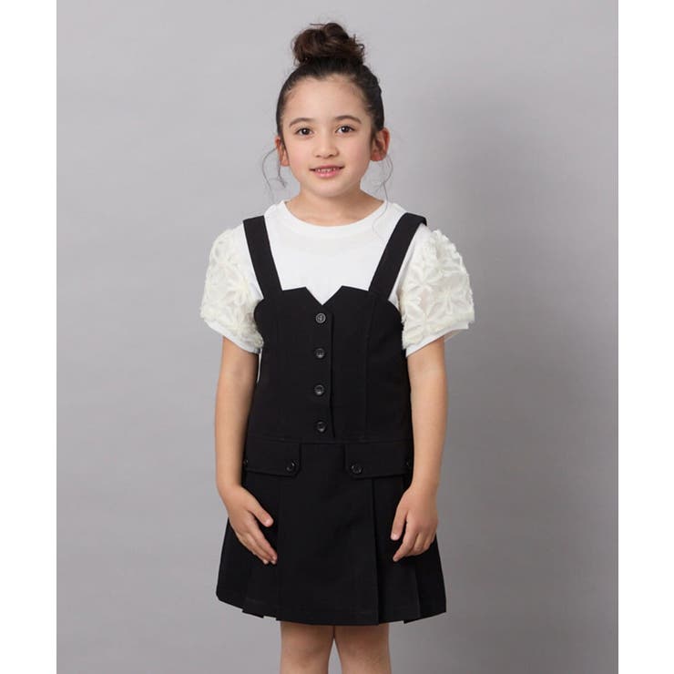 [100-130]フロントボタンジャンスカ | a.v.v【KIDS】 | 詳細画像1 