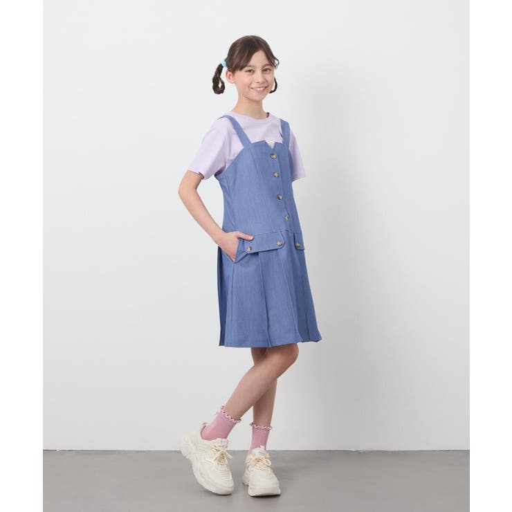 [100-130]フロントボタンジャンスカ | a.v.v【KIDS】 | 詳細画像5 