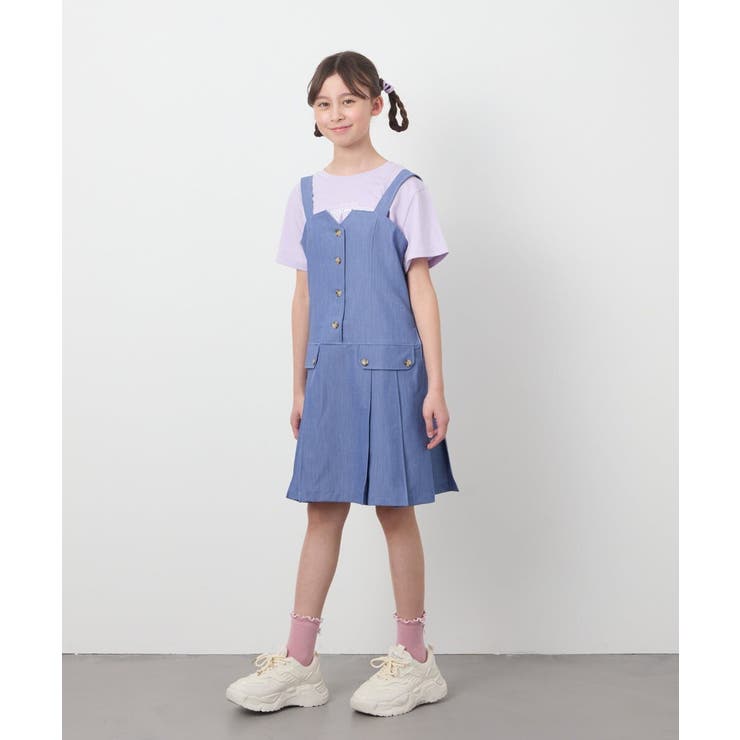 [100-130]フロントボタンジャンスカ | a.v.v【KIDS】 | 詳細画像6 