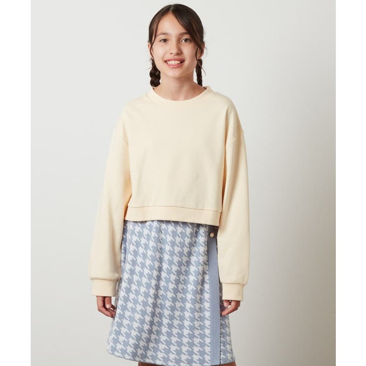 [100-130]【2点セット】チェックシャツワンピ＆ショートプルオーバー | a.v.v【KIDS】 | 詳細画像21 