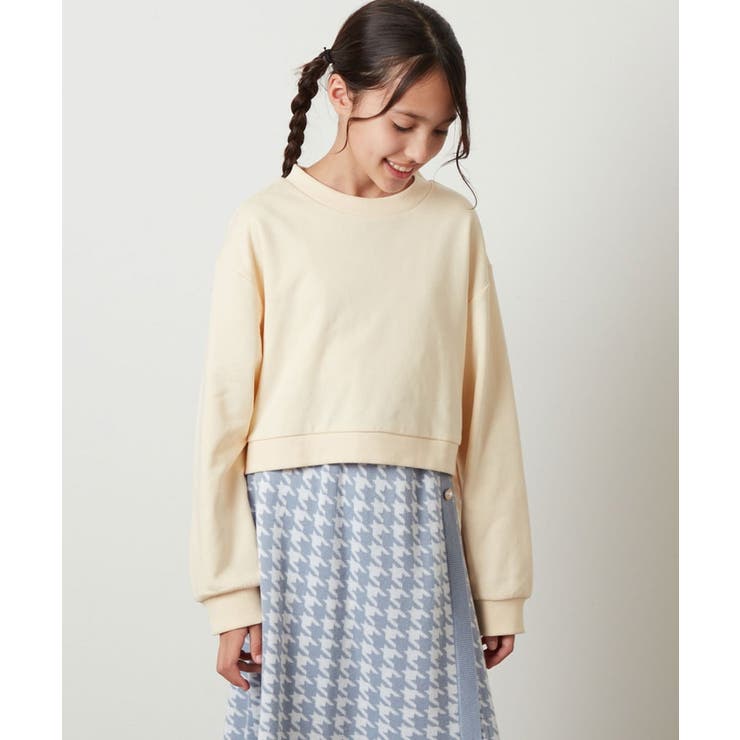 [100-130]【2点セット】チェックシャツワンピ＆ショートプルオーバー | a.v.v【KIDS】 | 詳細画像23 