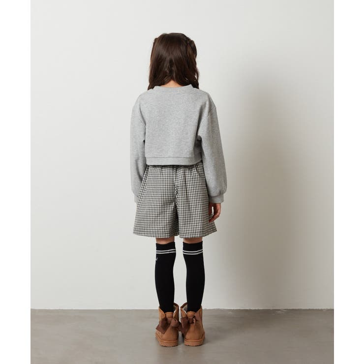 [100-130]【2点セット】チェックシャツワンピ＆ショートプルオーバー | a.v.v【KIDS】 | 詳細画像37 