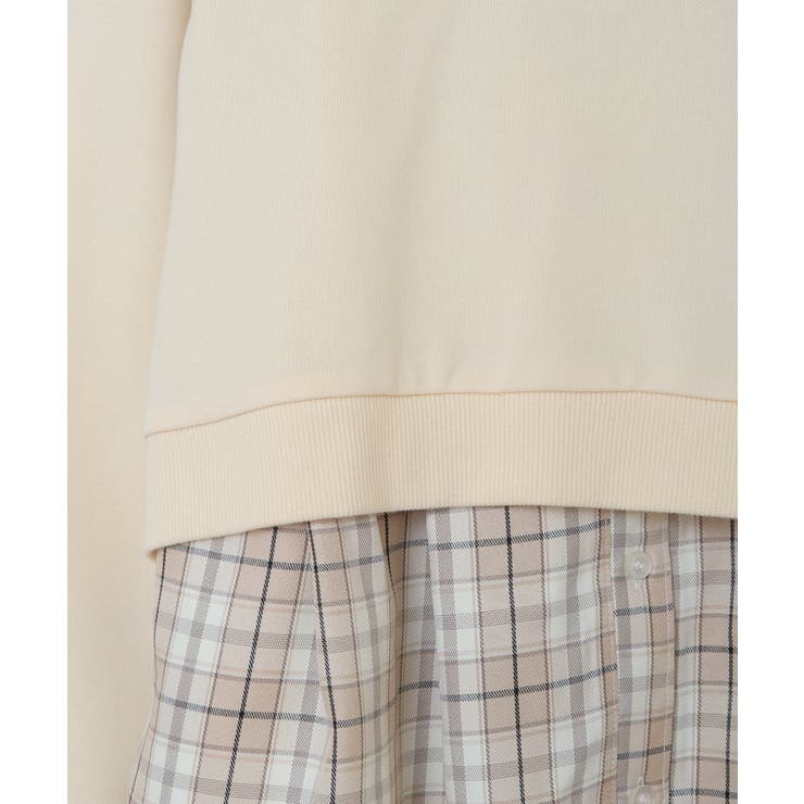 [100-130]【2点セット】チェックシャツワンピ＆ショートプルオーバー | a.v.v【KIDS】 | 詳細画像7 