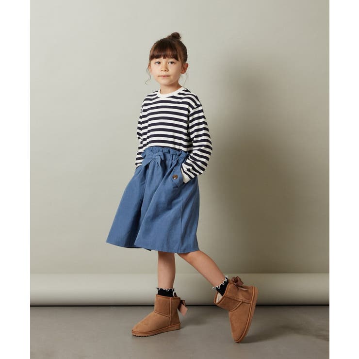 [100-130]ボーダードッキングワンピース | a.v.v【KIDS】 | 詳細画像11 