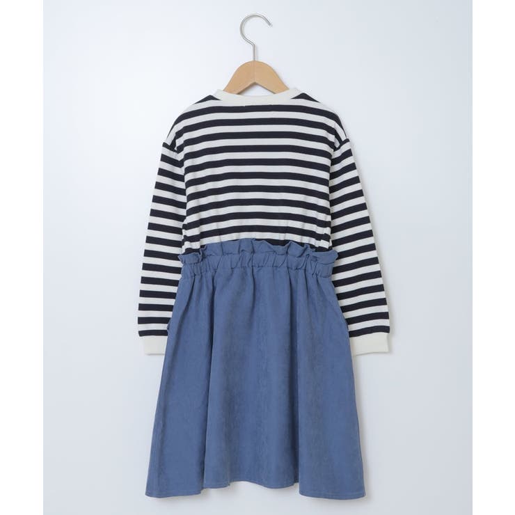 [100-130]ボーダードッキングワンピース | a.v.v【KIDS】 | 詳細画像15 