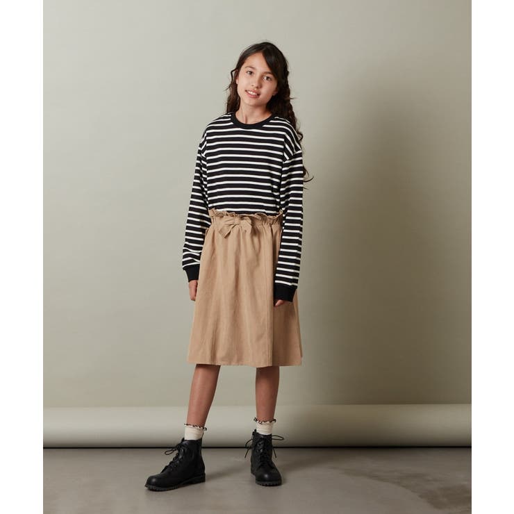 [100-130]ボーダードッキングワンピース | a.v.v【KIDS】 | 詳細画像5 