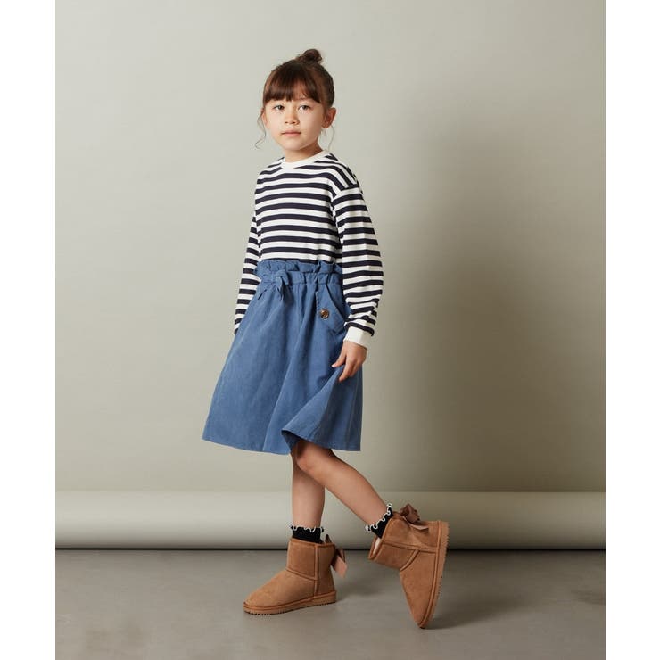 [100-130]ボーダードッキングワンピース | a.v.v【KIDS】 | 詳細画像9 