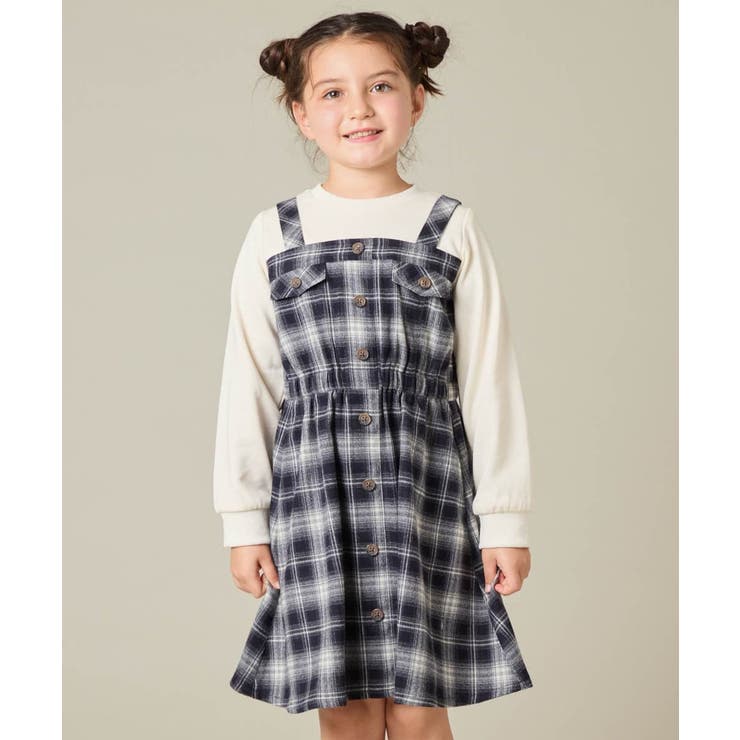 [120-160]トレーナードッキングワンピース | a.v.v【KIDS】 | 詳細画像2 