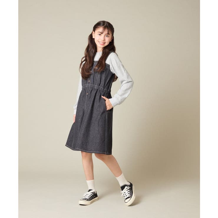 [120-160]トレーナードッキングワンピース | a.v.v【KIDS】 | 詳細画像23 