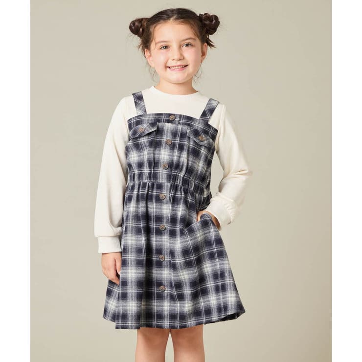 [120-160]トレーナードッキングワンピース | a.v.v【KIDS】 | 詳細画像3 