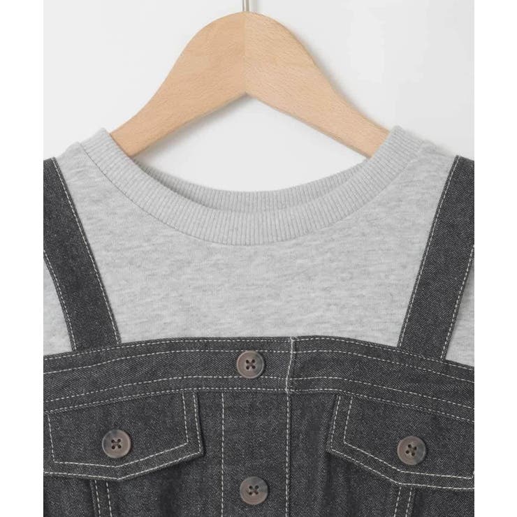 [120-160]トレーナードッキングワンピース | a.v.v【KIDS】 | 詳細画像32 