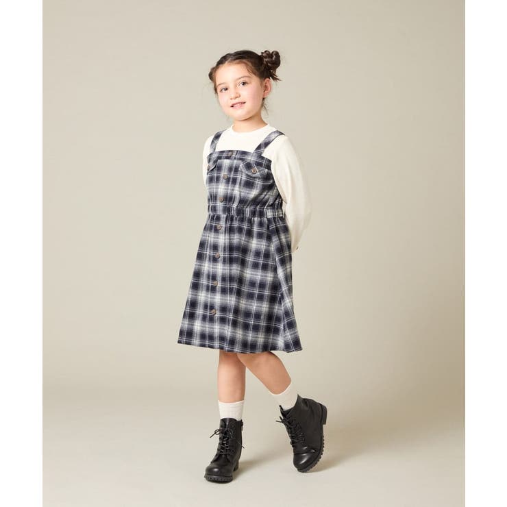 [120-160]トレーナードッキングワンピース | a.v.v【KIDS】 | 詳細画像4 