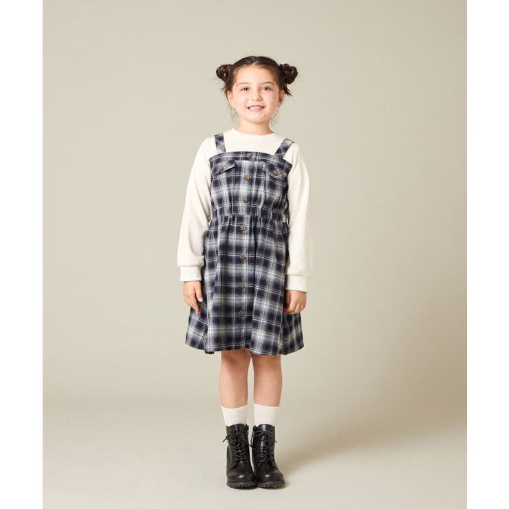 [120-160]トレーナードッキングワンピース | a.v.v【KIDS】 | 詳細画像6 