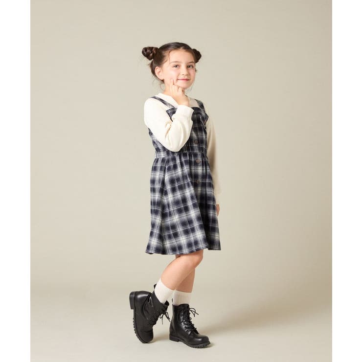 [120-160]トレーナードッキングワンピース | a.v.v【KIDS】 | 詳細画像9 